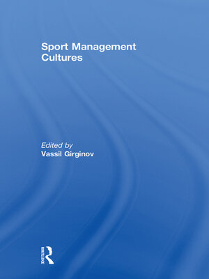 cover image of Sport Management Cultures